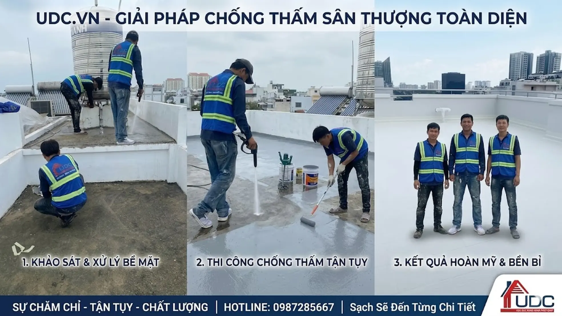 Chống thấm trọn gói hcm